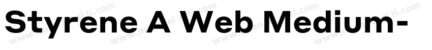 Styrene A Web Medium字体转换